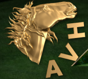 A Virtual Horse (AVH) logo