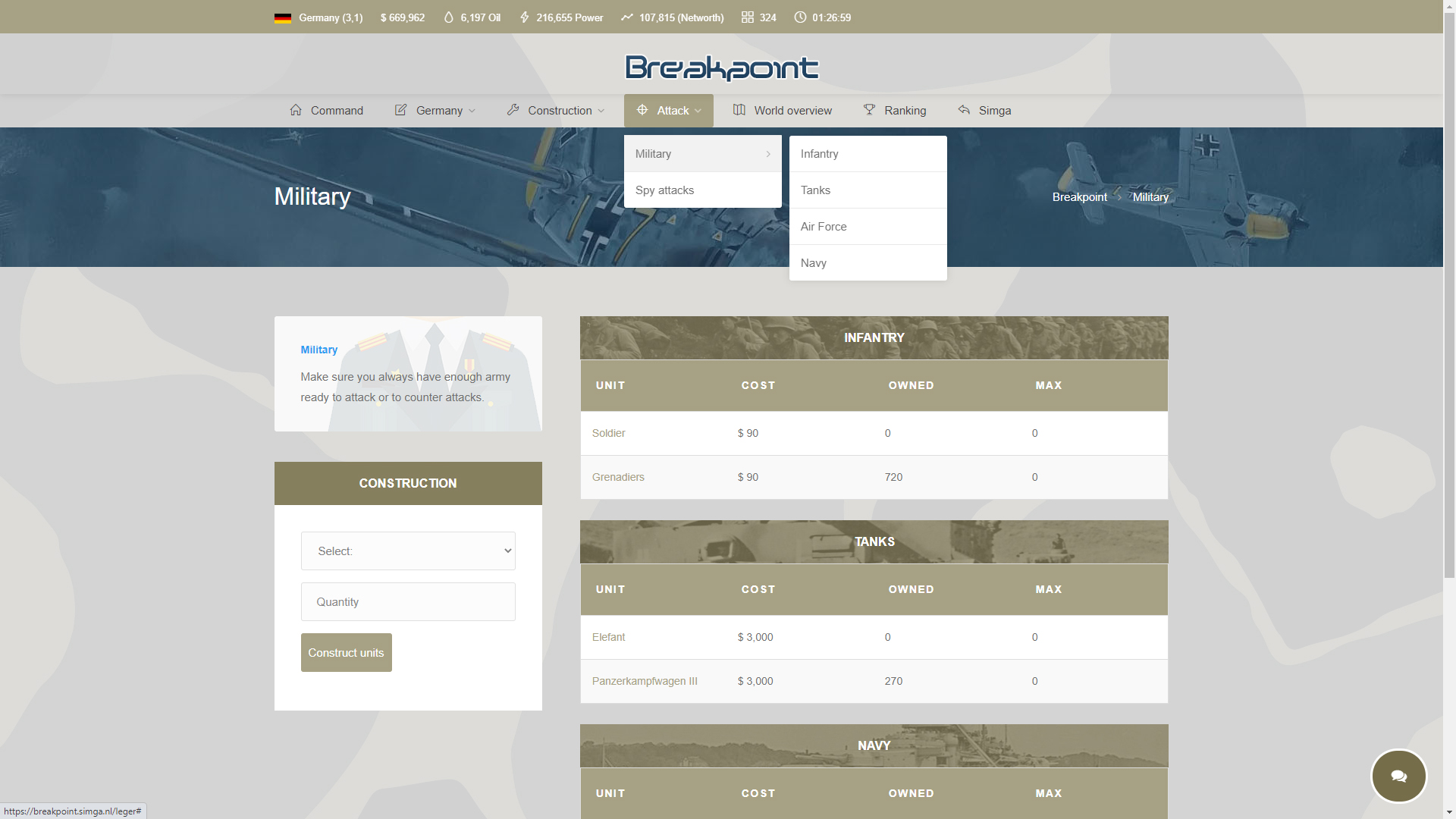 Breakpoint at Top Web Games