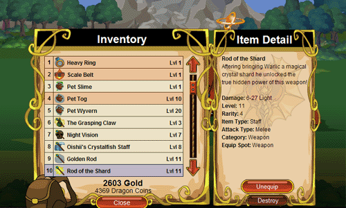 DragonFable at Top Web Games