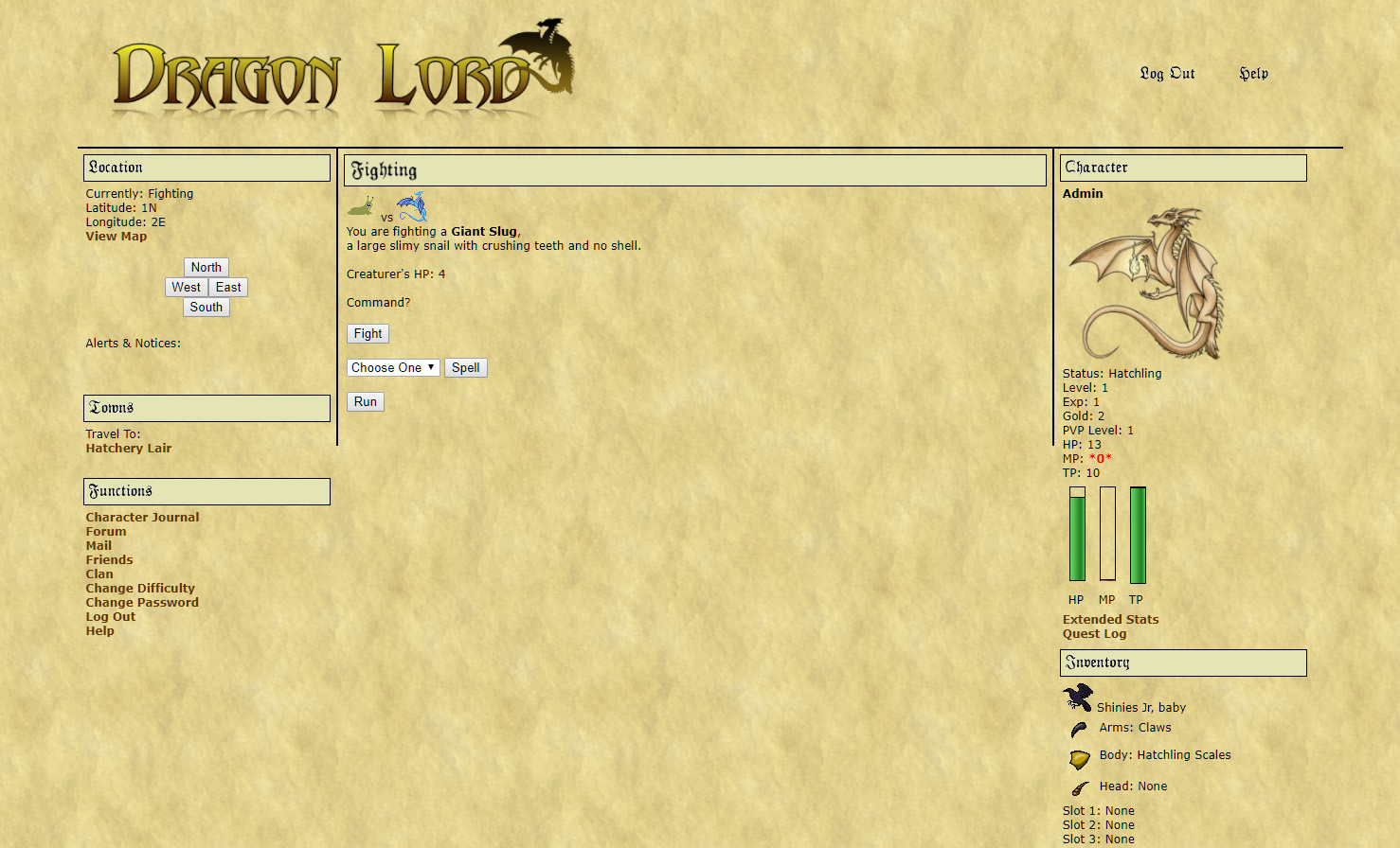 Dragon Lord at Top Web Games