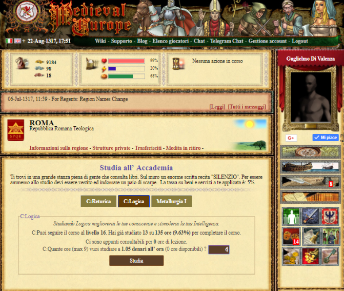 Medieval Europe - Strategy browser games