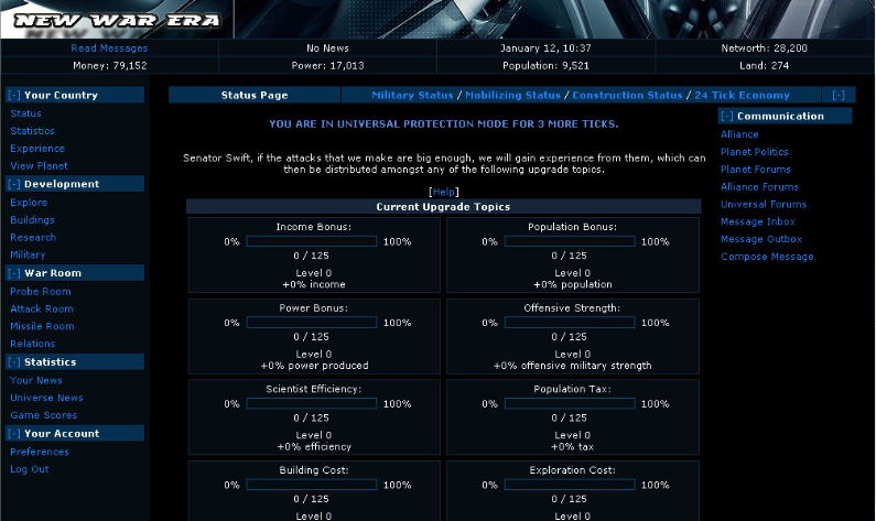 New War Era at Top Web Games