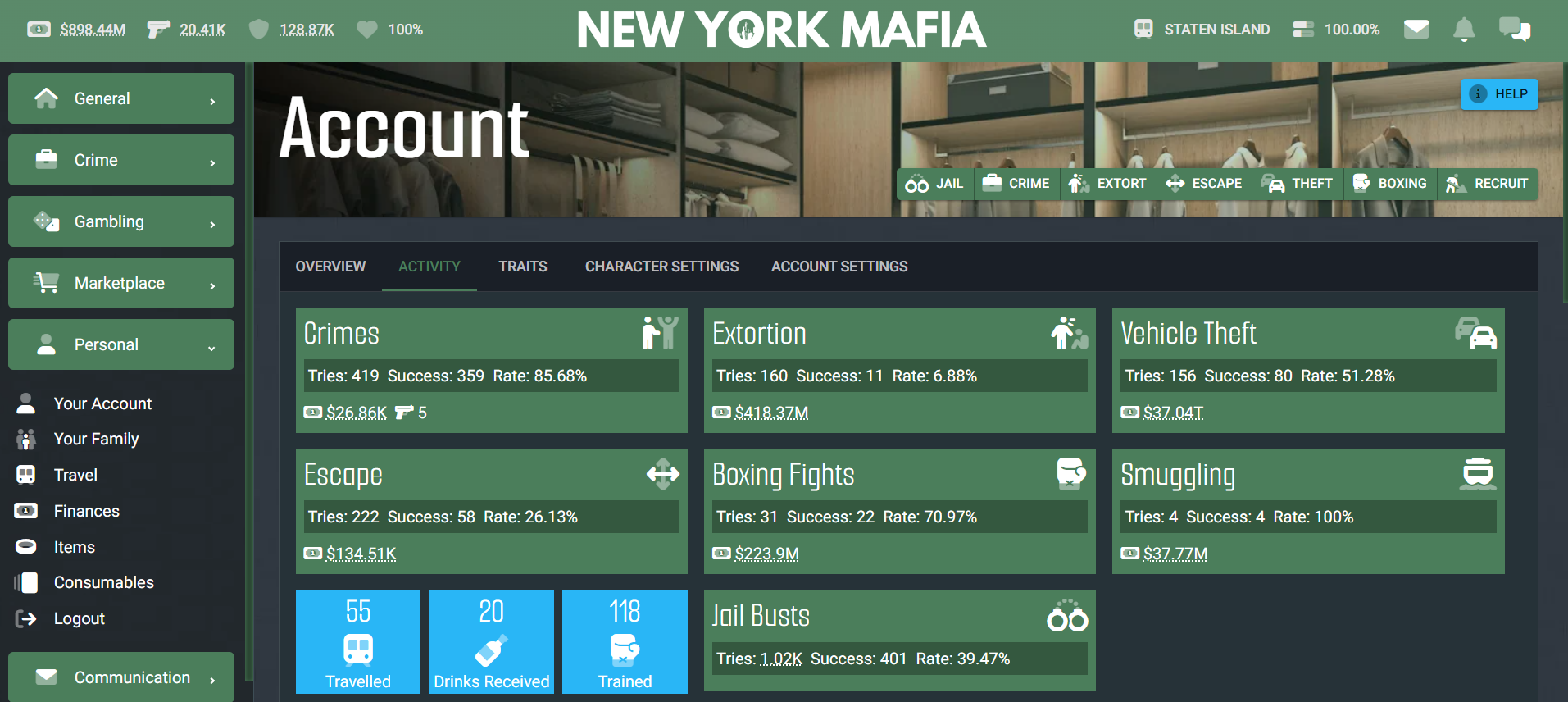 New York Mafia at Top Web Games