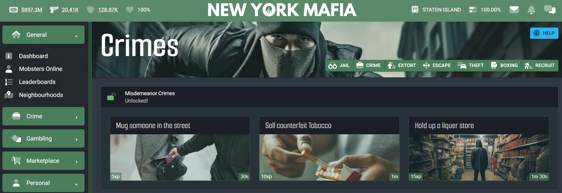 New York Mafia at Top Web Games