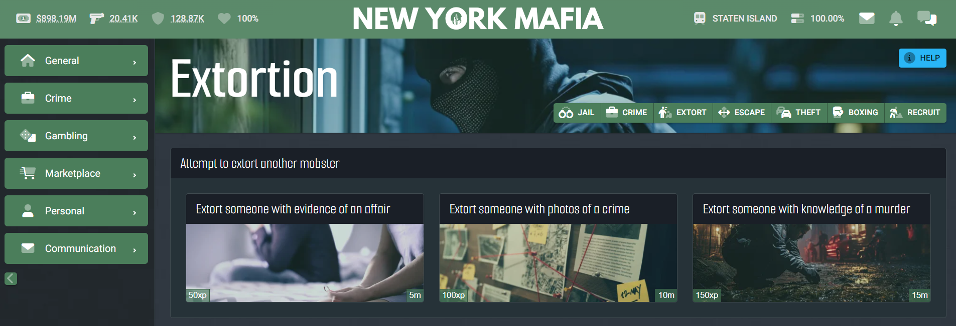 New York Mafia at Top Web Games