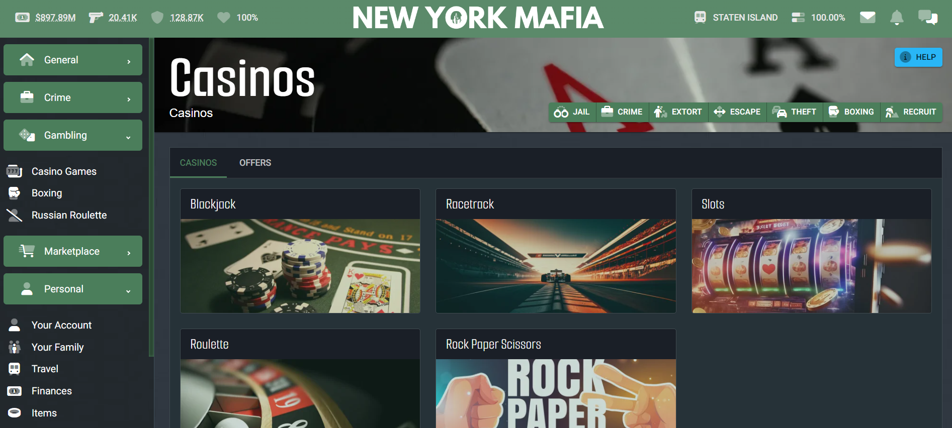 New York Mafia at Top Web Games