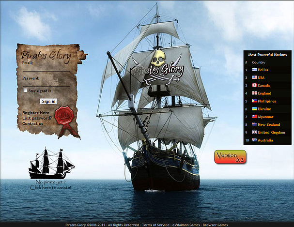 Pirates Glory at Top Web Games