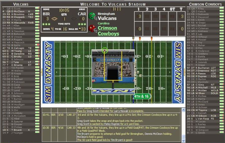 Sim Dynasty Baseball at Top Web Games