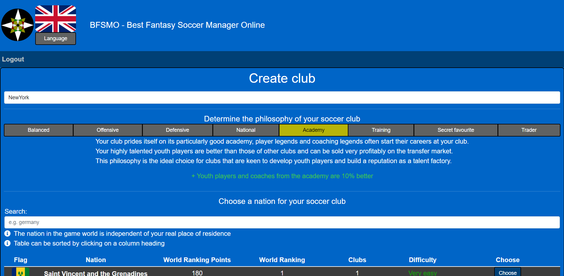 Club Manager - Online Soccer Manager Game