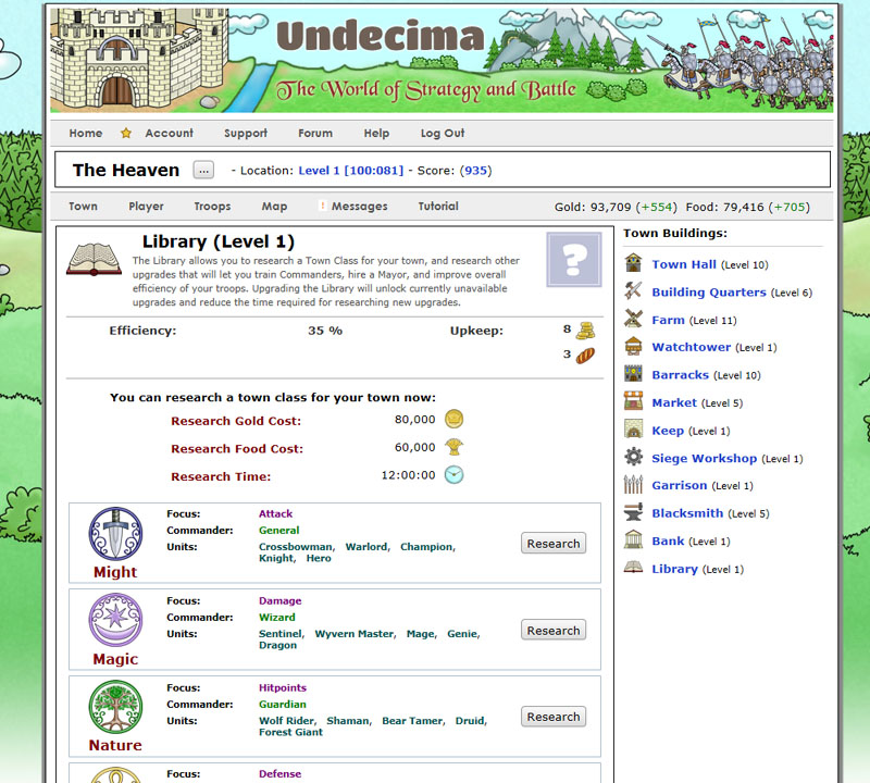 Undecima at Top Web Games