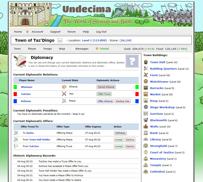 Undecima at Top Web Games