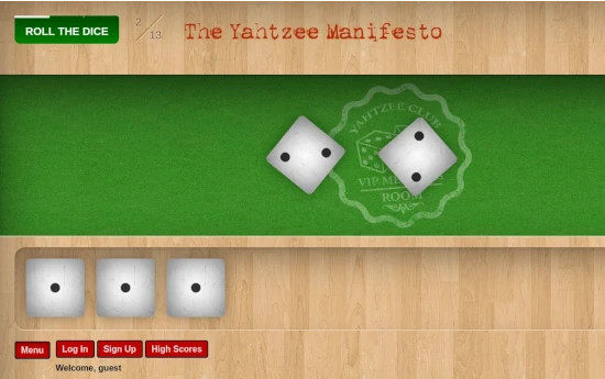 The Yahtzee Manifesto